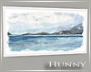 H. Framed Ocean Painting