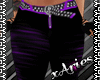 Raine Purple Ripped Pant
