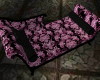 Blk/Pink Chaise Sofa