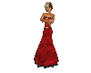 (DL) Cut Dress Red