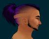 dark purple ponytail