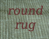 {QmR} Round RED Rug