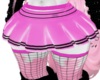 pink pvc skirt