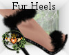 Black Fur Heels