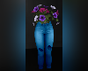 Deco Flower Jeans Blue