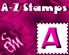 Letter v Stamp