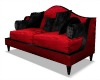 Red Black Chill Couch