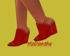 Red Wedge Clogs