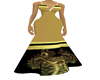 golden black diner dress
