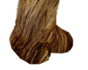 brwn fur boots