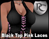 Black Top Pink Laces