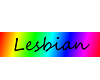 Lesbian rainbow sign