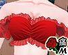 蝶 Red Ruffle Top