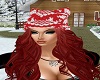 Red Snow Hat Red Hair