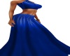 dark blue gown