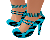 K~ Blue Cheetah Heels