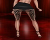 Tattooed Black Skirt