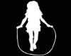 Girl Jumping Decal