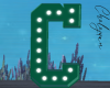 Letter C Green