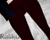 ^R: Wine Velvet Pants