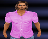 S/~Pink Manly Denim Top