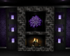 Black n Purple Fireplace