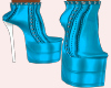 silk blue boots, plats