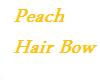 Peach Hair-Bow Headband