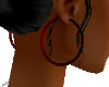 Deep Red Earrings