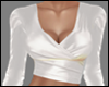 E* White Satin Top