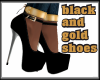 Black and Gold Shoes