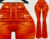 Flared Lace Up Orng RLL