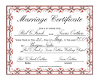 Red/Tex Marriage Cert