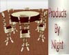 [N] Wine/Crm Table Chair