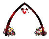 Black-Red Wedding Arch