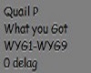Quail What you got