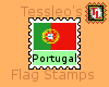 Portuguese flag stamp
