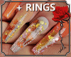 * Fall Nails + Rings