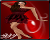 {I} Red Chiffon Dress