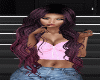 long Dark purple black
