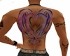 Dragon heart tattoo back
