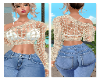 Crochet blouse - beige