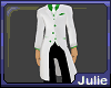 White/green vest