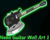 Neon Guitar Wall Art 1