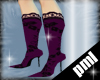 [PLM]purple gothic boots