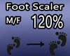 Scaler Foot - 120% M/F