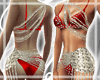sexy red diamond bikini