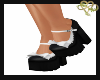 White Bow Black Shoe