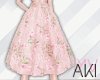 Aki Floral Skirt Pink