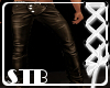 [STB] Brown Leather Pant